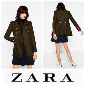 ZARA WOMEN | Military Wool Short Coat RARE🔥